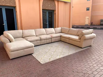 Pottery Barn Spacious and Stylish Modular-Shaped Sofa Set for Your Living Room
