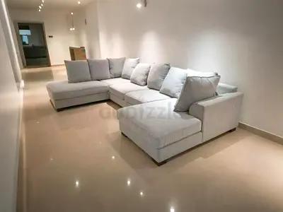 The one Kingstone U shape sofa light Grey