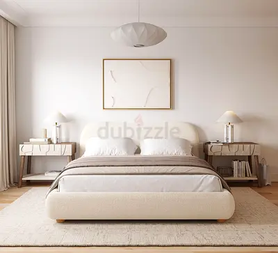 Oliver bed - Ashley Fabric - King