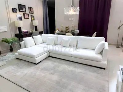 Camerich Stylish White L-Shaped Sofa with Cushions - Perfect for Modern Living!