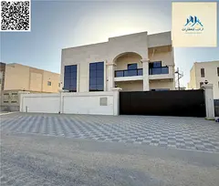 🏡 Luxury villa for sale in Al Bahia - Ajman | Natural stone finishing | 5 master bedrooms