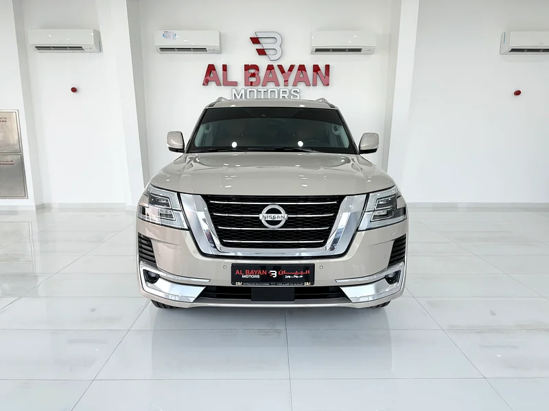 Nissan Patrol Titanium 2021, 400Hp, eight-cylinder, large/gulf beige color63405487882755114