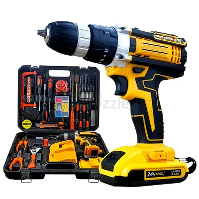 Ultimate 24V Cordless Drill  Tool Set - Your Go-To Companion!