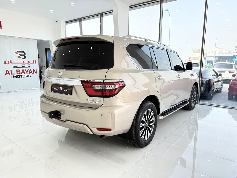 Nissan Patrol Titanium 2021, 400Hp, eight-cylinder, large/gulf beige color63405487882755112