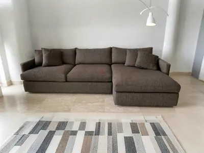 Crate and barrel lounge deep L shape Sofa