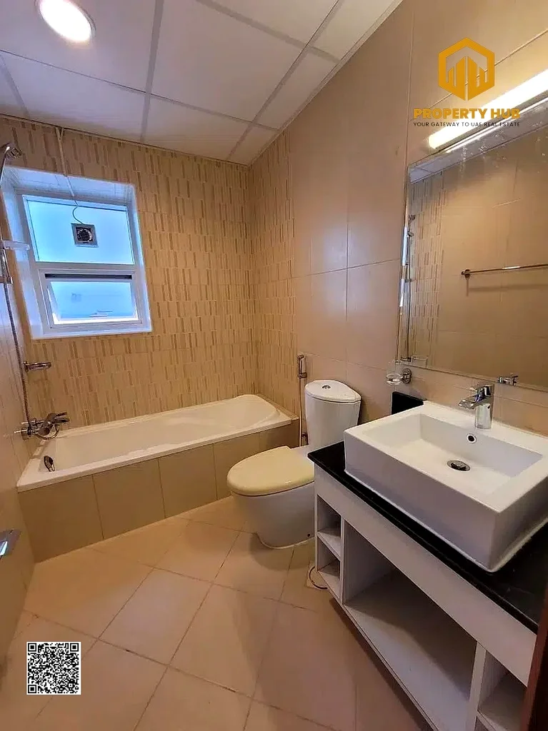 🏢 2BHK for Sale in Ajman One Tower close kitchen with 2 parking63890251691139113