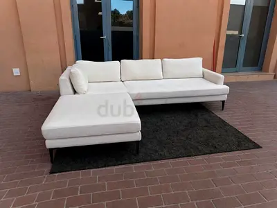 West Elm Andes Elegant Modern L-Shaped Sofa for Sale