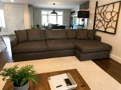 Crate and Barrel lounge deep Stylish and Comfortable L-Shaped Sofa for Sale!