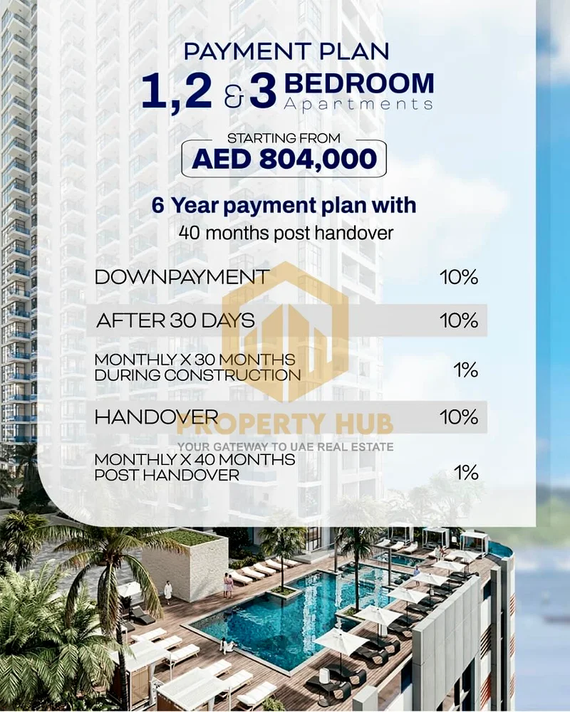🌊 أبراج سجمن كريك – فخامة على الواجهة المائية بسعر 750 درهم/قدم مربع فقط! 🌟63877884963201111