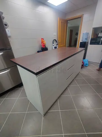 Stylish Modern Kitchen Island with Storage
