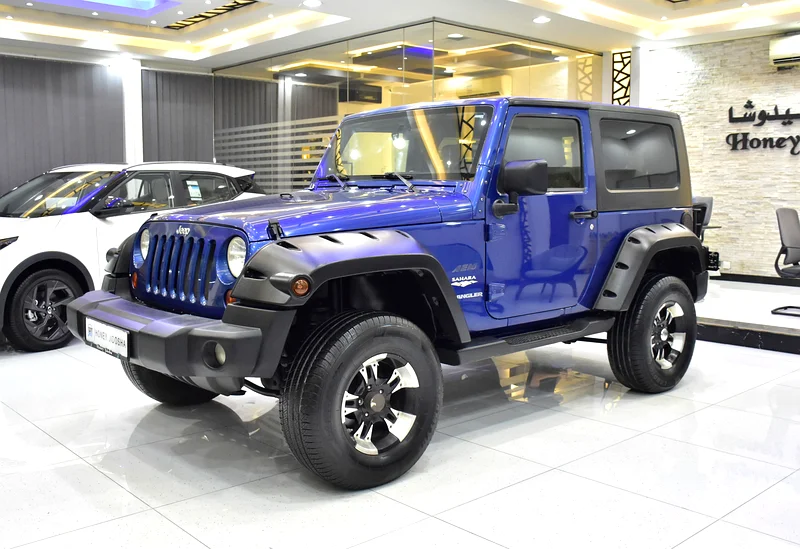 EXCELLENT DEAL for our Jeep Wrangler Sahara (2009 Model) in blue color, GCC specs63398596202370111