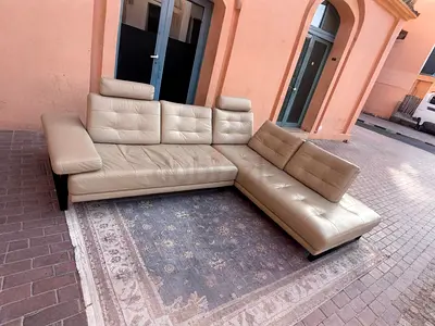 Italian High Quality L shape Sofa Pure leather