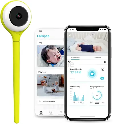 Lollipop Baby Camera with True Crying Detection (Pistachio)