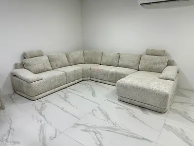 Home center U-shaped luxury sofa six seat