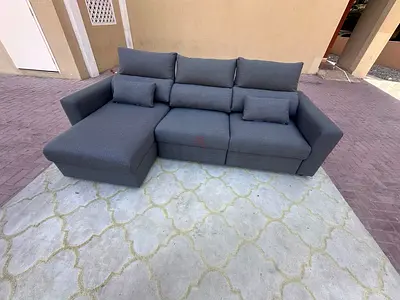 IKEA Eskilstuna L Shape Sofa bed with storage dark grey