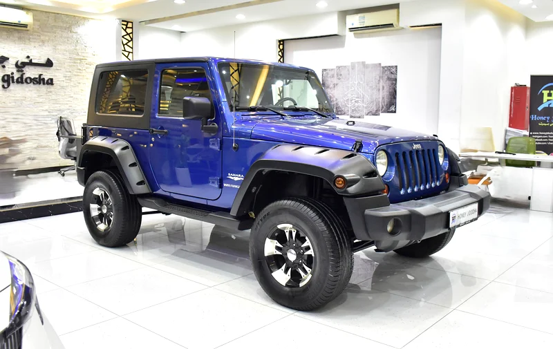 EXCELLENT DEAL for our Jeep Wrangler Sahara (2009 Model) in blue color, GCC specs63398596202370112