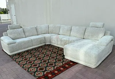 Home center high-quality U-shaped sofa six seater