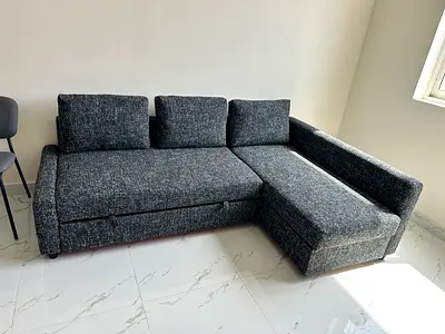 Friheten L shape sofa bed with storage