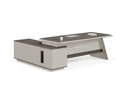 Executive modern sleek L shape table