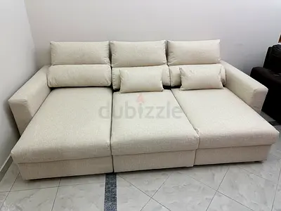 IKEA ESKILSTUNA Sectional Sofa Bed With Storage Beige