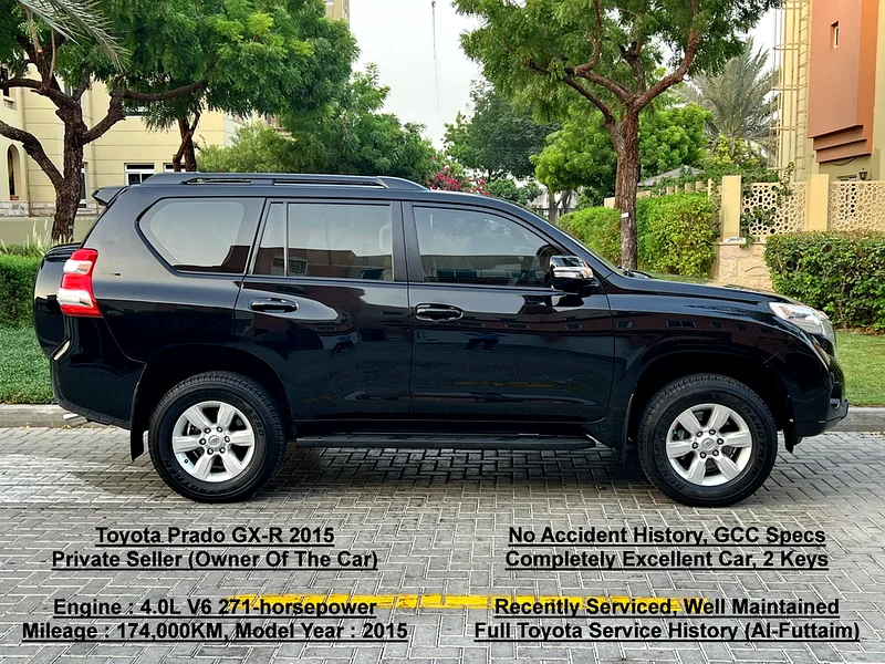 2015 Toyota Prado GXR V6 4.0L, GCC, Excellent Condition, Full Toyota Service History, Original Paint63399950869889113