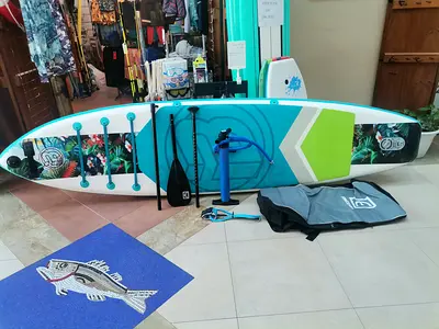 Inflatable stand up paddle board SUP.