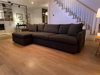 Crate and barrel Stylish and Modern L-Shaped Sofa for Your Living Room