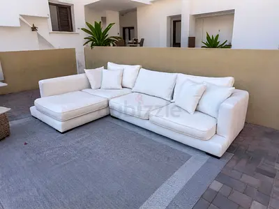Camerich Stylish White L-Shaped Sofa for Sale