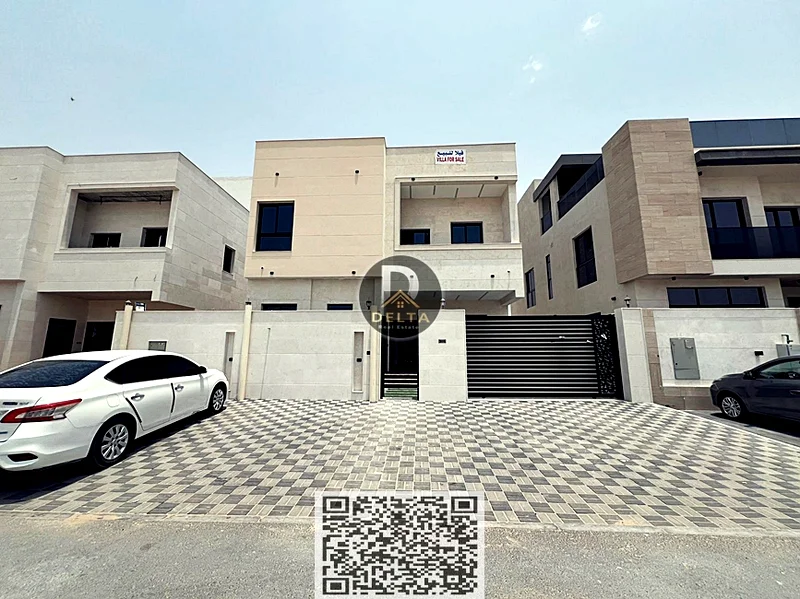 🏡 للبيع: فيلا فاخرة مكونة من 6 غرف نوم مع غرفتي معيشة في منطقة البحية، عجمان - متضمنة رسوم التسجيل ورسوم الملكية.63883874064769111