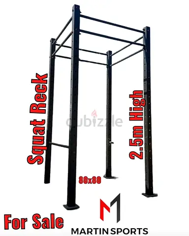 Power Rack – Heavy Duty | Used | Black | AED 2,500 | Made in Germany