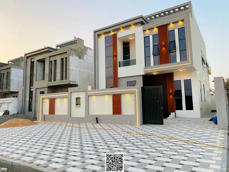 For sale | New villa with modern design and prime location - Ajman Freehold for all nationalities | Including registration and ownership fees with no63893236583681111