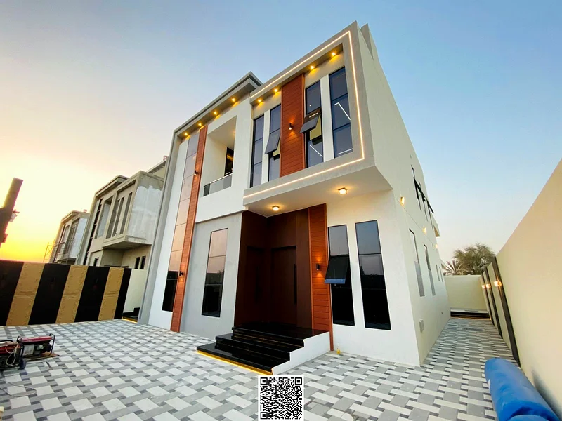 For sale | New villa with modern design and prime location - Ajman Freehold for all nationalities | Including registration and ownership fees with no63893236583681113