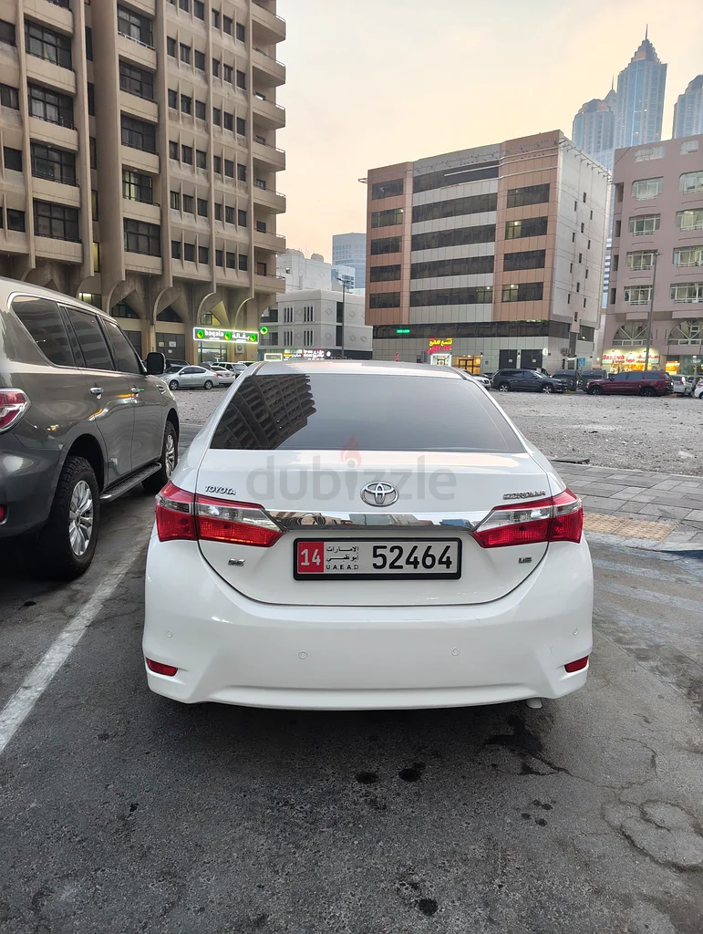 2014 Toyota Corolla 1.6L – Excellent Condition – AED 35,000 ( Price negotiable after looking)63401304595202112
