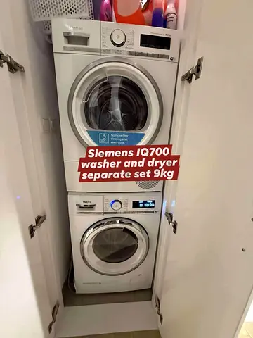 Siemens iq700 9kg washer 9kg Dryer separate set wifi technology