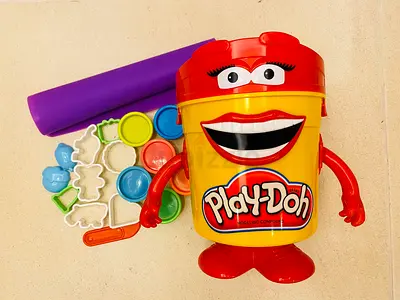 Play Doh with Storage Container Cutters Knife Mat