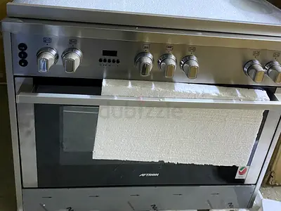 AFTRON Cooker 5 Burner  Cooking Range Fully Safety Cast Iron Brand New