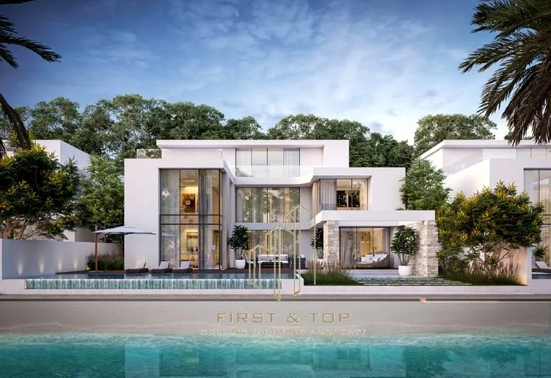 Waterfront villa with Pool | island living | Freehold  | 10% DP | Golden visa63854619507842110