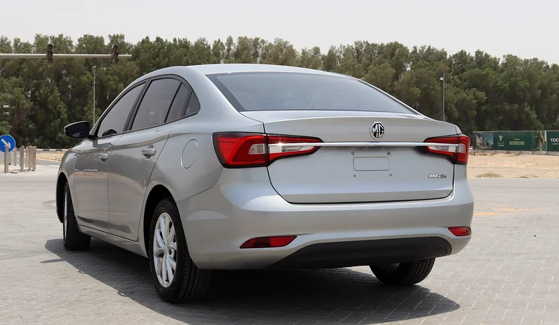 MG5 car, 2023 model, Gulf version, accident-free, 101,000 km mileage, with 1500 cc engine, price 27,000 AED63398494379522113