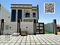 Villa For sale in Ajman Al Helio, 3 master bedrooms, a living room, a hall, and a maid’s room, fre
