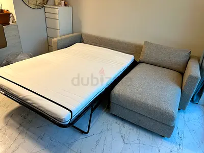 IKEA Vimle L-shape sofa bed with storage beige