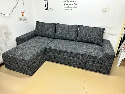 IKEA L-shape sofa bed with storage