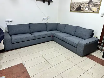 IKEA Kivik five seater sectional sofa dark gray.