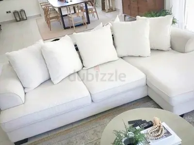The One Stylish L-Shaped Sofa with Plush Cushions