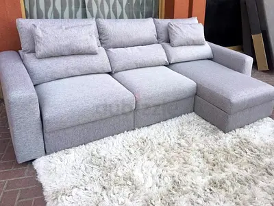 Ikea Eskilstuna Stylish Grey L-Shaped Sofa bed for Sale