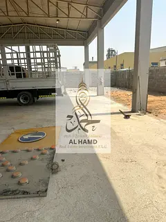 For Rent open land  29,000 Sq. Ft.With wall+ Room+ open shed  in Umm Al Quwain electric Avaliable  D