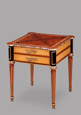 Elegant Vintage Nightstand with Intricate Design