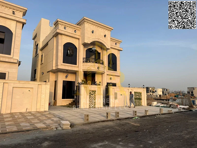 🏡 فيلا فاخرة للبيع في الهيليو 2 - عجمان | 6 غرف نوم رئيسية + غرفة خادمة + مجلس وغرفتَي معيشة | طابقان وسطح | 3014 قدم مربع | س63909982936579114