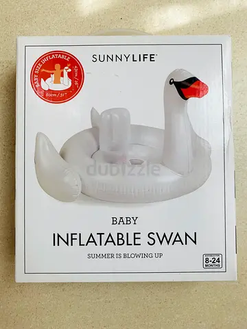 Sunny Life Baby Inflatable Swan Pool Float BRAND NEW