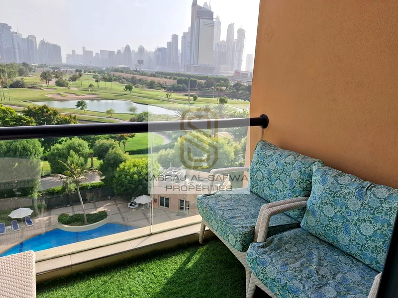شقة مفروشة بالكامل رائعة من 3 غرف نوم، بإطلالة كاملة على ملعب الغولف في ريزيدنس جرين فيوز63726753015553113