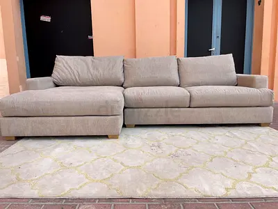 Pottery Barn Stylish and Comfortable Sofa Set with Chaise Lounge